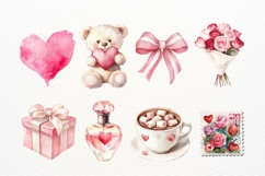 Black Girl Valentine Day Clipart Set Product Image 2