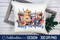 4th Of July Coffee Coffee Sublimation - 4th Of July PNG Product Image 2