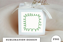 Green Doodle Frame png Product Image 2