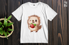 Cute Hedgehog Clipart Sublimation PNG Product Image 2