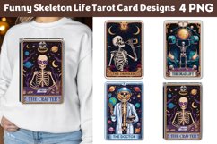 Funny Skeleton Life Tarot Card Designs Product Image 1