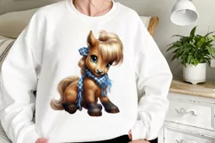 Adorable Baby Farm Animals clipart, Watercolor Clipart Product Image 2