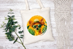 Summer Chihuahua Illustration, Funny Chihuahua Sublimation Product Image 2