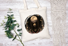 Celestial Moon Illustration PNG, Night Illustration Product Image 2
