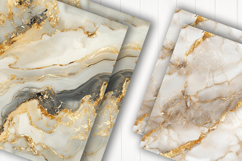 Golden Marble Texture Digital Paper Product Image 2