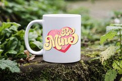 Be mine Retro Valentine Day sublimation Design Product Image 2