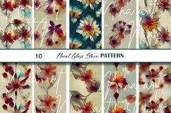Broken Floral Glass Stains Seamless Digital Paper Volume 3 Product Image 2