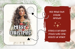Watercolor Christmas Money Card, Christmas Gift Card Product Image 2