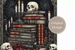 Halloween Tumbler Wrap Design, Magic Books Tumbler Template Product Image 2