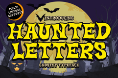 Haunted Letters is a Halloween decorative font Product Image 1