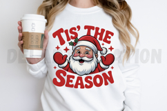 Retro Christmas Png, Tis the Season PNG Design Product Image 2