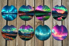 Northern lights | Car coaster &amp; key chain sublimation design Product Image 2