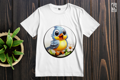 Cute Blue Bird Clipart Sublimation PNG Product Image 2