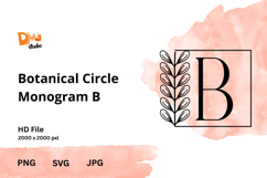 Botanical Circle Monogram Product Image 1
