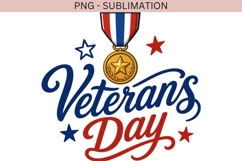 Veterans Day PNG, Patriotic Veterans Day Clipart, Military Product Image 2