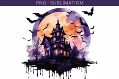 Halloween House PNG for Shirt Design Product Image 2