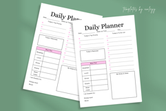 Minimal Daily Planner Template Clean &amp; Modern Canva Planner Product Image 2