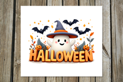 Cute ghost 2 | Funny Halloween Skinny tumbler sublimation Product Image 2