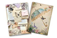 Vintage Ephemera Junk Journal Pages Product Image 1