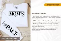 Moms Grace SVG - Mother's Day Sleeve T shirt Design Product Image 2