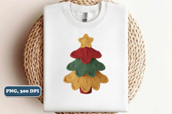 Crochet Yarn Christmas Tree PNG, Christmas tree PNG Product Image 1