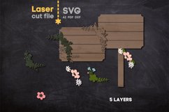 Garden Stake SVG laser cut files for Glowforge Product Image 2
