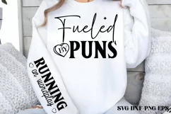 Fueled by puns SVG, Running on wordplay SVG PNG Product Image 2