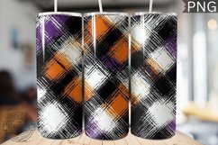 Halloween Plaid Pattern Tumbler Wrap - High Quality 300 Dpi Product Image 1