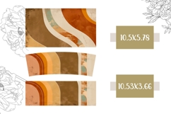 Retro Stripes Tumbler Sublimation, Retro 40 Oz Tumbler PNG Product Image 2