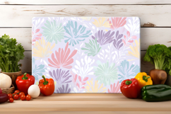 Pastel Floral Cutting Board | Cutting Board Sublimation Product Image 2