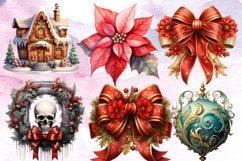 Christmas Clipart Sublimation Bundle, Christmas Holiday Product Image 2