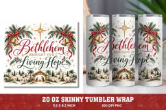 Christmas Memorial 20oz Tumbler Wrap, Christian Christmas Re Product Image 1