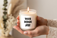 Home candle label mockup Product Image 3