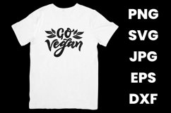 Funny Go Vegan, Vegan Vegetables Lovers SVG Product Image 2