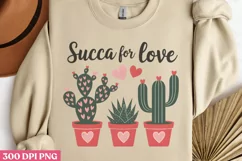 Succa for love PNG, Valentines Day Sublimation PNG Product Image 1