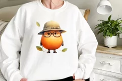 Cartoon Fruits Watercolor Sublimation Clipart Product Image 2