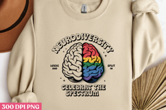 NEURODIVERSITY CELEBRATE PNG, Autism Sublimation PNG Product Image 3