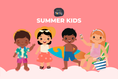 Cute Kids Summer Clipart Product Image 2