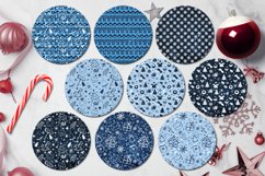 Christmas Earring, 18 Round earring xmas sublimation designs Product Image 2