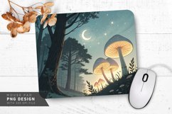 Enchanting Forest Scene Mouse Pad PNG Design Product Image 1