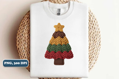 Crochet Yarn Christmas Tree PNG, Christmas tree PNG Product Image 2