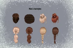 Christmas mom baby clipart, xMas clip art, Christmas PNG Product Image 6