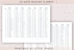 Printable Bible 52-Week Reading Planner for 2022 Product Image 2