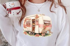 Watercolor Caravan Clipart, Caravan Clipart, Caravan Product Image 2
