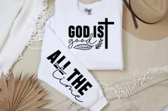 God is good all the time Sleeve SVG PNG Product Image 2