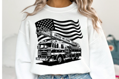 USA Firetruck Svg Design | Svg Cut Files | Shirt Svg Product Image 1
