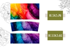 Fluid Art Tumbler Sublimation, Colorful 40 Oz Tumbler Print Product Image 2