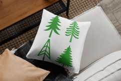 Minimalist Pine Tree Forest Embroidery Design Product Image 2