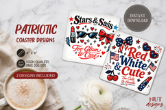 Independence Day Coaster Cute Patriotic 4th of July Product Image 1