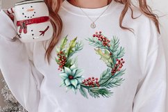 Winter Christmas Greenery Clipart, Christmas Greenery Clipar Product Image 2